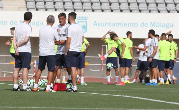 Sesión de entrenamiento esta mañana.