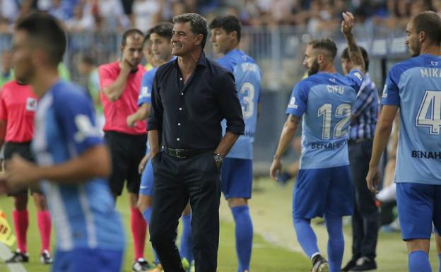 Míchel, en el partido del Trofeo Costa del Sol