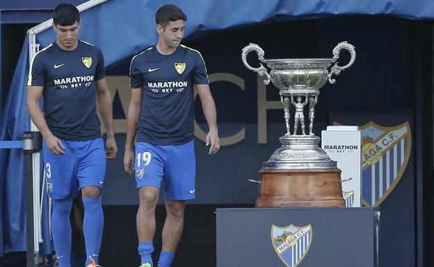 Diego González y Cecchini, dos de los fichajes de este verano del Málaga
