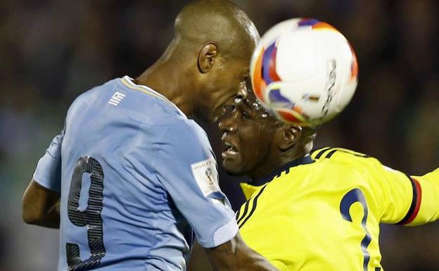 Diego Rolán y Zapata, en un Uruguay-Colombia.