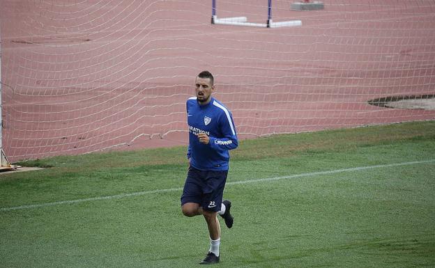 Kuzmanovic, en un entrenamiento.