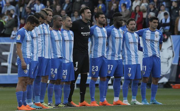 Rosales, Luis Hernández, En-Nesyri, Ignasi Miquel, Rolan, Lacen, Roberto, Torres, Success, Iturra y Chory Castro, el domingo. /Ñito Salas