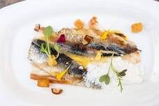 Un plato de sardinas de la carta estival.