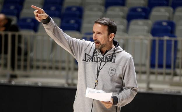 Plaza, en un entrenamiento /Unicajab. Fotopress