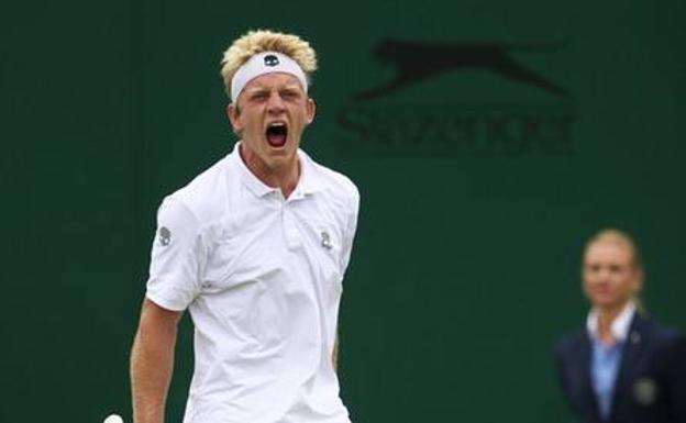 Davidovich celebra su pase a la final ayer ante Kypson.