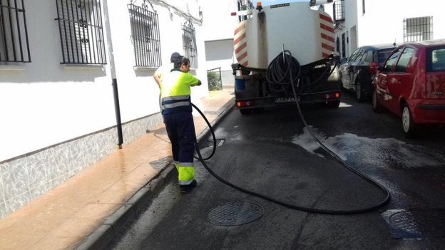 Limpieza en San Cristóbal. sur