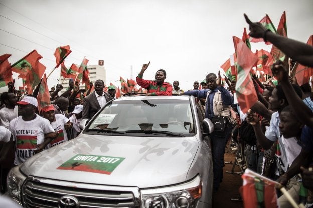 Isaias Samakuva, candidato a la presidencia de Angola por el principal partido de la oposición, UNITA . :: MARCO LONGARI/ afp
