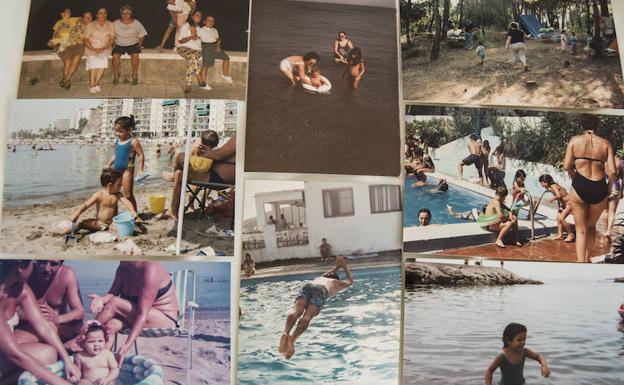 Lombard atesora numerosas imágenes de los veranos con su familia en Carvajal, un lugar de veraneo de Fuengirola.