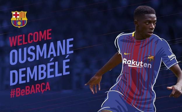 El Barcelona ha recibido al jugador en sus redes sociales.