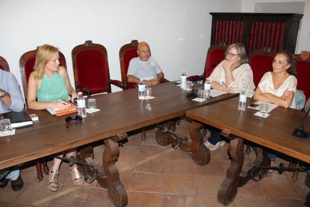 El sillón que ocupaba Jiménez, que será sustituido por Mari Paz Aguilar, este pasado lunes. v. m.