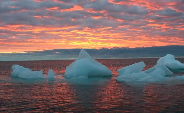 Bloques de hielo en Alaska.