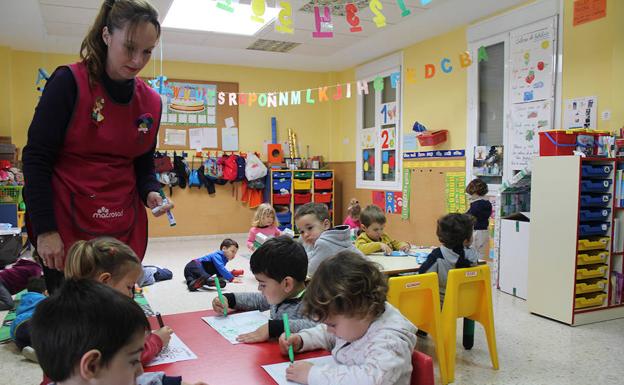 Niños en una escuela infantil.
