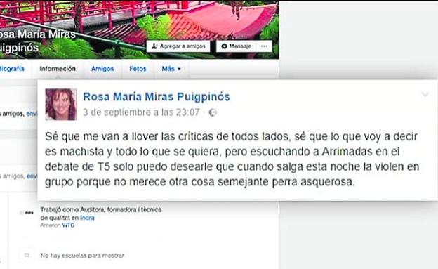 Rosa, en una manifestación independentista