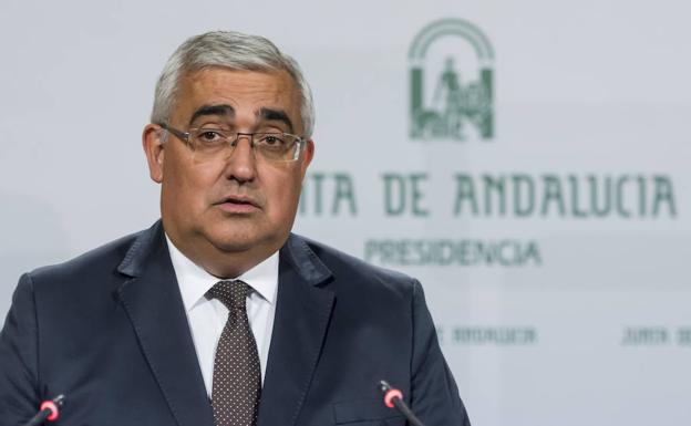 El consejero Antonio Ramírez de Arellano, en rueda de prensa este martes.