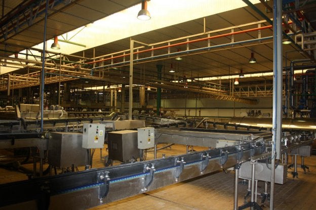 Interior de la planta de envasado de Dcoop. :: sur