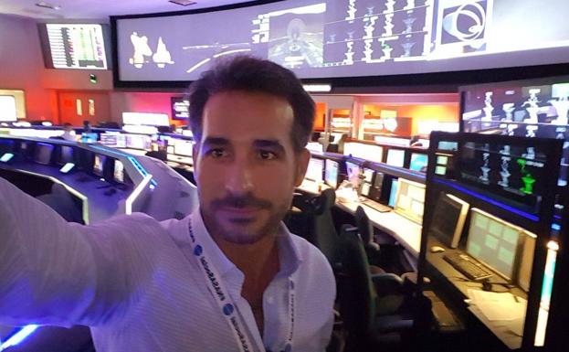 Carlos Pérez, ayer en el Jet Propulsion Laboratory de la NASA.