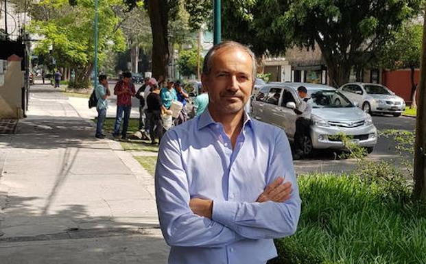 Juan Pablo Yusto, ayer en la zona de Polanco.