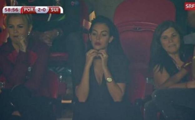 Georgina, en el partido./