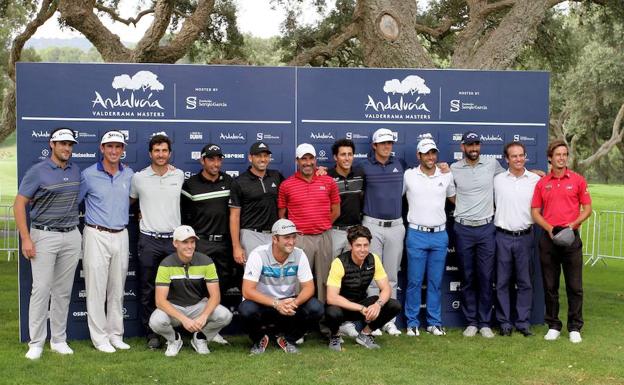 Representación española en el Andalucía Valderrama Master. /