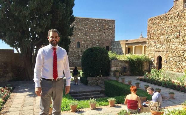 Pérez, en la Alcazaba./P. R. Q.