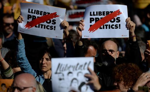 Protestas en Barcelona./Efe