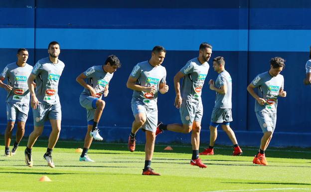Entrenamiento de la selección de Costa Rica en Málaga. /Fernando González