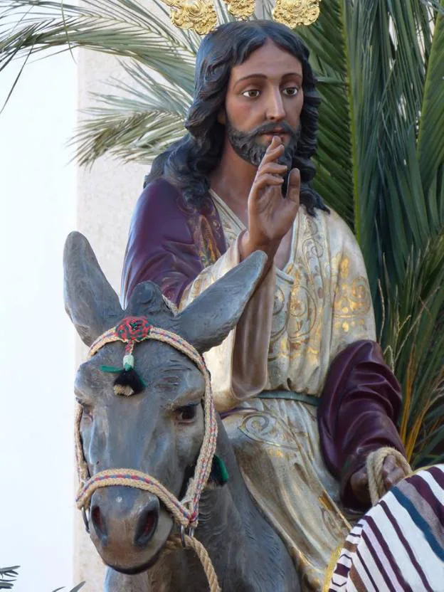 Jesús en su Entrada Triunfal en Jerusalén.  sur/