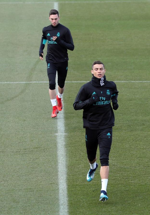 Cristiano Ronaldo, ayer. :: j. j. guillén. efe/