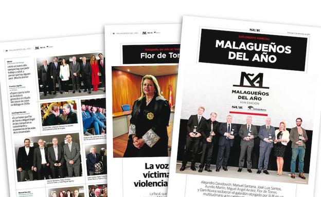El suplemento especial de los Premios Malagueños del Año, este domingo con SUR