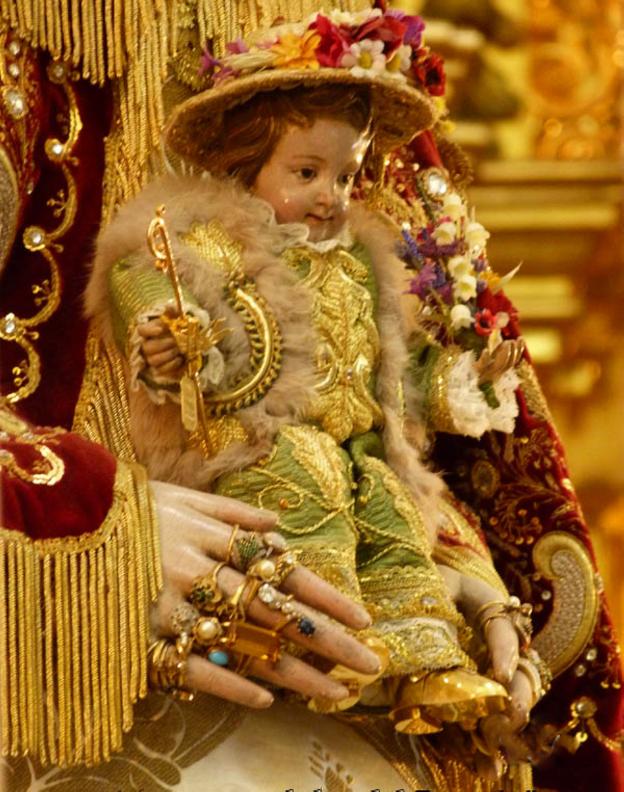 Niño Jesús de la Virgen del Rocío de Almonte. alexis ojeda/