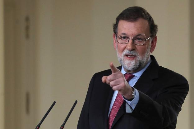 Rajoy, en una comparecencia el 29 de diciembre. :: ballesteros / efe/