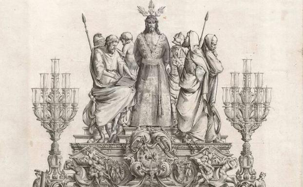 Proyecto de José María Ruiz Montes para el trono del Cristo de la Sentencia. /SUR
