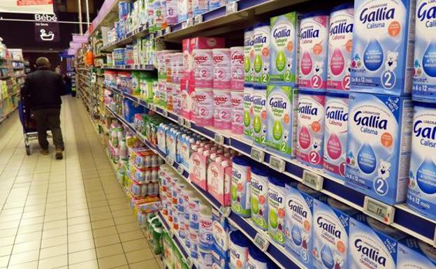 Productos lácteos de Lactalis que se siguen vendiendo en los supermercados de Francia /Efe