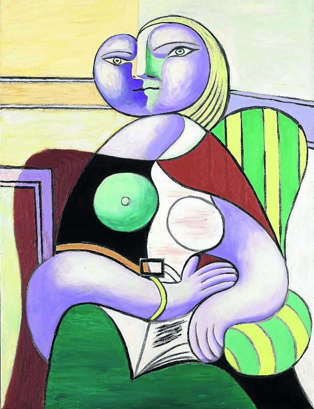 'La lectura'./©Sucesión Pablo Picasso, VEGAP, Málaga, 2018