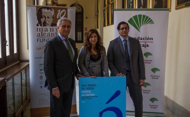 Presentación de la convocatoria de la XXVI edición del Premio de Poesía Manuel Alcántara, este jueves./Fran Acevedo