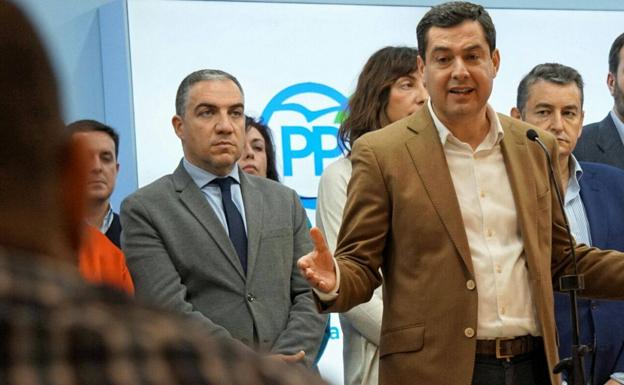 Juanma Moreno, en Málaga./Salvador Salas