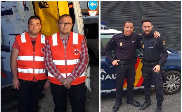 Héroes con corazón: hombres de trono y policías