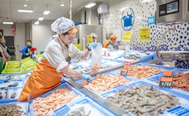 Pescadería de uno de los establecimientos de la cadena.
