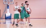 Alberto Díaz, durante un entrenamiento este pretemporada antes de unirse a la selección./UNICAJA B. FOTOPRESS
