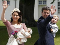 Los príncipes de Dinamarca bautizan a su hija, Isabella