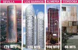 Málaga aspira a construir sus torres como ya hacen otras ciudades andaluzas