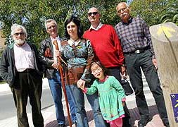 Miembros de la directiva de la Asociación Jacobea de Málaga. :: PEPE ORTEGA/