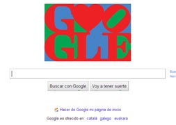 Google celebra San Valentín con un 'doodle' con forma de corazón