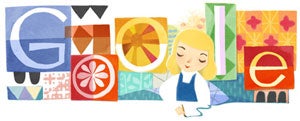 Mary Blair en la portada de Google/