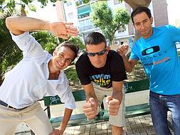 Eduardo Crooke, Sergio Tejero y Antonio Aguilar se muestran optimistas. :: Carlos Moret/