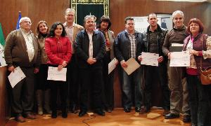 Cinco emprendedores han recibido ayudas para sus proyectos. / J. J. B./