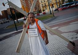Justo Márquez, antes de iniciar el recorrido. :: Ñito Salas/