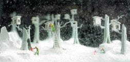Walter Martin y Paloma Muñoz 'maquillan' la realidad con una imagen infantil. / SUR/