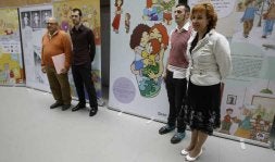 Francisco Baena, Francisco J. Gallardo, Víctor Escolano y Encarnación Páez, ayer. en la sede de Diputación. / SALVADOR SALAS/