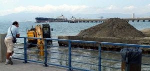 Desembocadura del arroyo de Los Gallegos, donde se realizará la obra por parte de la APBA. /SUR/